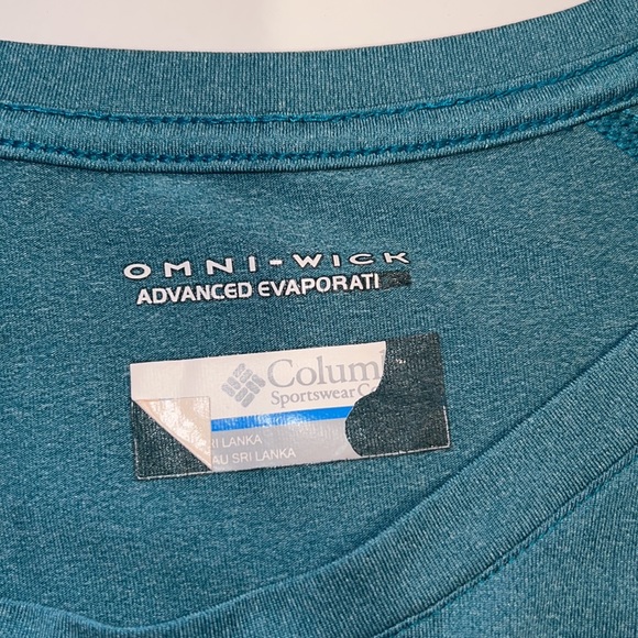 Columbia Omni-wick women’s long sleeve teal loose fit activewear pullover top M - Picture 7 of 9